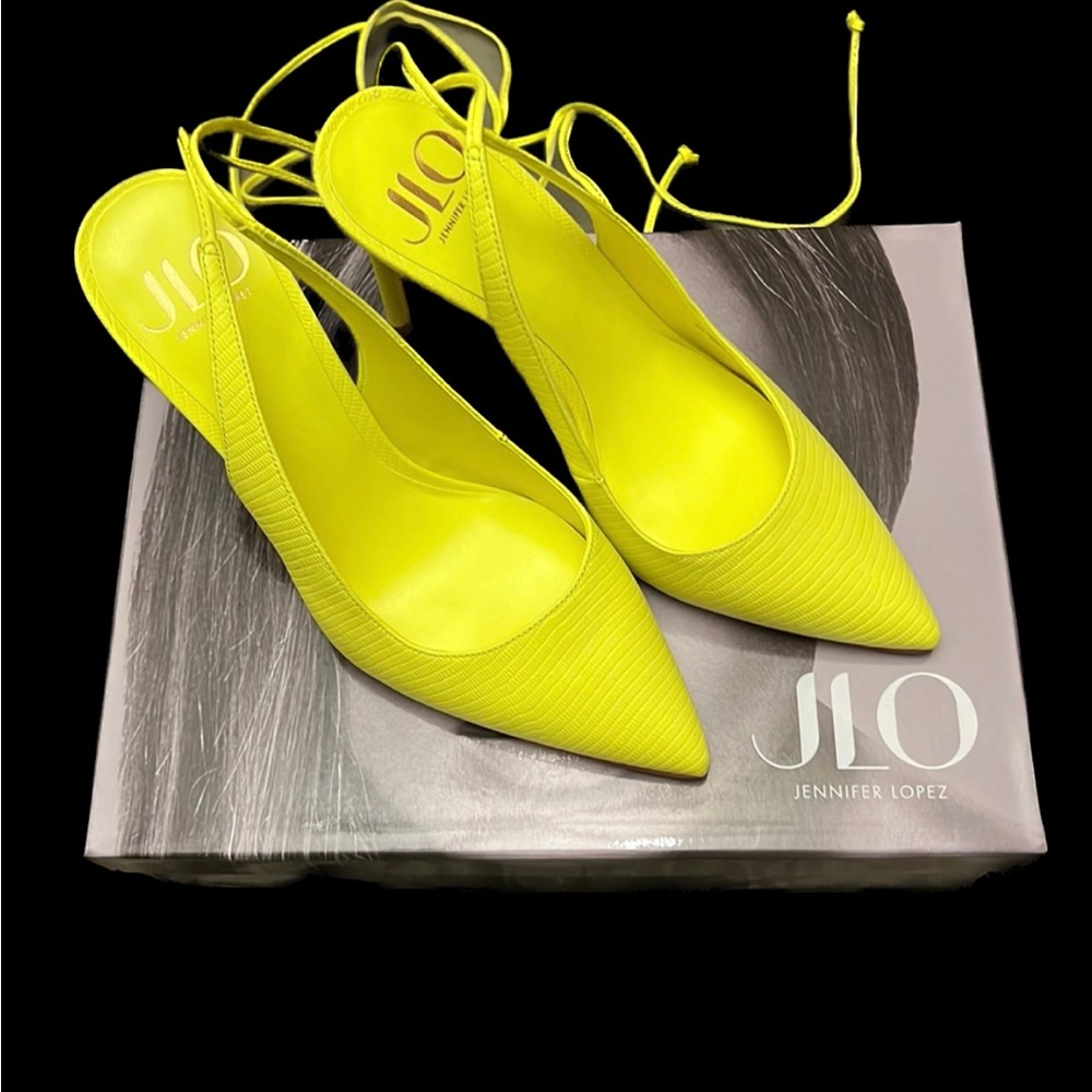 EUC! JLO Jennifer Lopez Citron Florella Women’s Size 7 heels